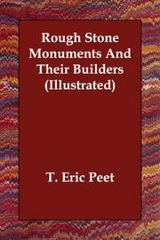Cover of: Rough Stone Monuments And Their Builders (Illustrated)