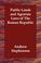 Cover of: Public Lands and Agrarian Laws of The Roman Republic