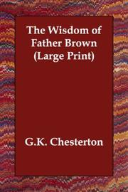 Cover of: The Wisdom of Father Brown (Large Print) by Gilbert Keith Chesterton