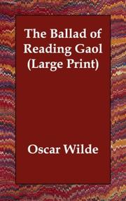 Cover of: The Ballad of Reading Gaol (Large Print) by Oscar Wilde