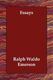 Cover of: Essays | Ralph Waldo Emerson