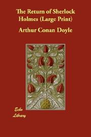 Cover of: The Return of Sherlock Holmes (Large Print) by Arthur Conan Doyle