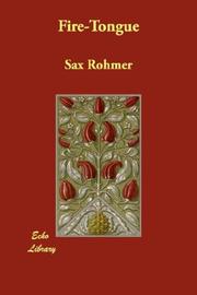 Cover of: Fire-Tongue by Sax Rohmer