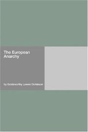 Cover of: The European Anarchy