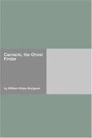 Cover of: Carnacki, the Ghost Finder by William Hope Hodgson
