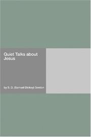 Cover of: Quiet Talks about Jesus