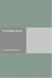 Cover of: The English Novel by George Saintsbury
