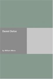 Daniel Defoe by William Minto