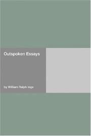 Cover of: Outspoken Essays by Inge, William Ralph, Inge, William Ralph