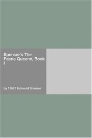Cover of: Spenser\'s The Faerie Queene, Book I by Edmund Spenser