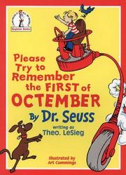 Cover of: Please Try to Remember the First of Octember (Beginner Books) by Dr. Seuss