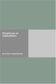 Cover of: Paradoxes of Catholicism by Robert Hugh Benson, Robert Hugh Benson