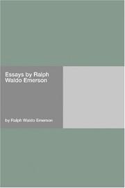 Cover of Essays by Ralph Waldo Emerson by Ralph Waldo Emerson