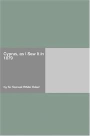 Cover of: Cyprus, as I Saw It in 1879