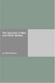 Cover of: The Descent of Man and Other Stories by Edith Wharton