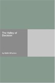Cover of: The Valley of Decision by Edith Wharton