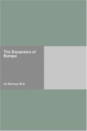 Cover of: The expansion of Europe