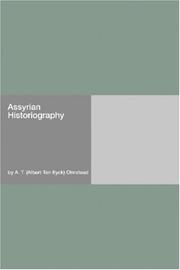 Cover of: Assyrian Historiography
