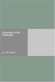 Cover of Canyons of the Colorado
