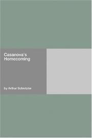 Cover of: Casanova\'s Homecoming by Arthur Schnitzler, Arthur Schnitzler