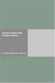 Cover of: Dream Tales and Prose Poems