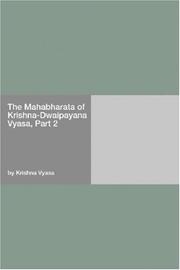 The Mahabharata of Krishna-Dwaipayana Vyasa, Part 2 cover