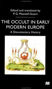 Cover of: The Occult in Early Modern Europe by P. G. Maxwell-Stuart