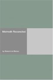 Cover of: Melmoth Reconciled by Honoré de Balzac