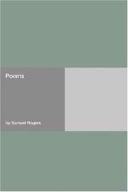 Cover of: Poems by Samuel Rogers