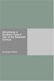 Cover of: Adventures in Southern Seas A Tale of the Sixteenth Century