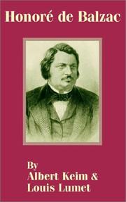 Cover of: Honore De Balzac