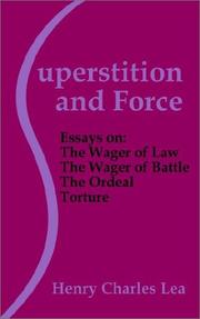 Superstition and force by Henry Charles Lea