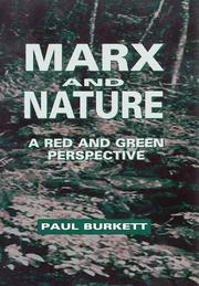 Cover of: Marx and nature by Paul Burkett