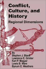 Cover of: Conflict, Culture, and History: Regional Dimensions