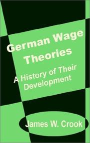Cover of: German wage theories