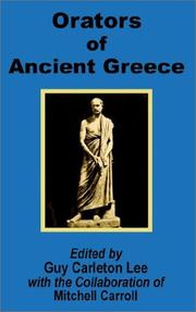 Cover of: Orators of Ancient Greece