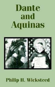 Cover of: Dante and Aquinas