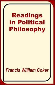 Cover of: Readings in Political Philosophy