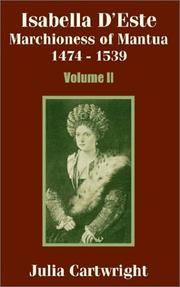 Cover of: Isabella D'Este: Marchioness of Mantua 1474 - 1539