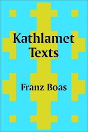 Cover of: Kathlamet Texts by Franz Boas