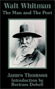 Cover of: Walt Whitman by James Thomson, Bertram Dobell