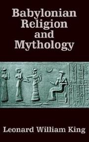 Cover of: Babylonian Religion and Mythology by Leonard William King