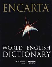Cover of: Encarta world English dictionary