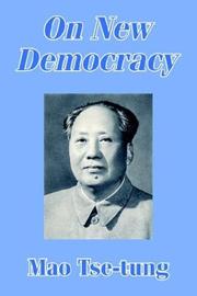 Cover of: On New Democracy by Mao Zedong