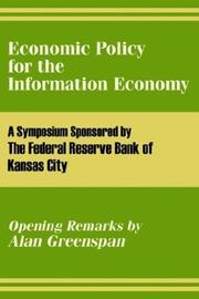 Cover of: Economic Policy for the Information Economy