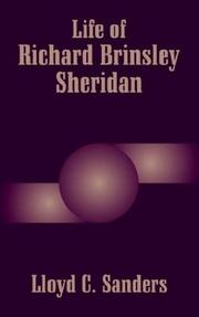 Cover of: Life of Richard Brinsley Sheridan