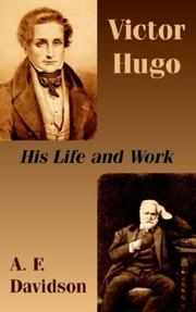 Cover of: Victor Hugo by A. F. Davidson