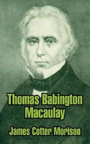 Cover of: Thomas Babington Macaulay