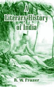 Cover of: A Literary History Of India