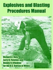 Cover of: Explosives And Blasting Procedures
